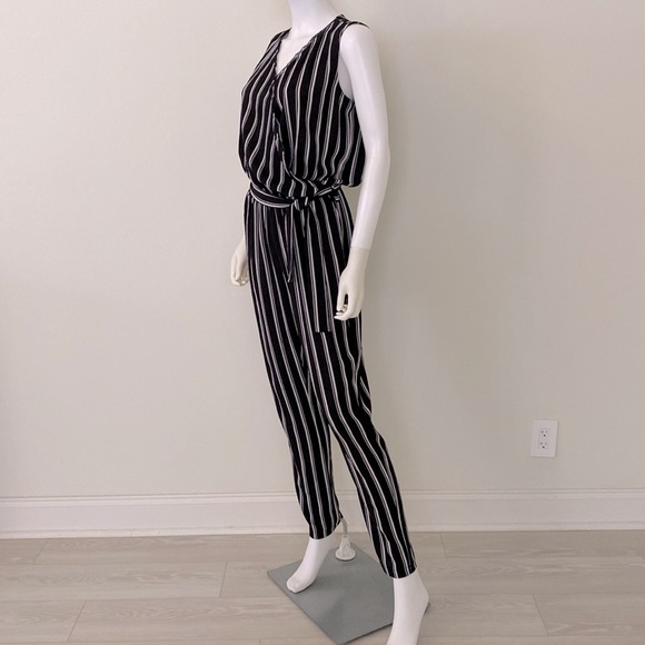 FAS Fille A Suivre Paris Ropmper Pants Black White - Picture 8 of 11